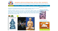 Desktop Screenshot of e-vedicuniversity.com